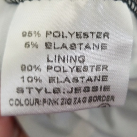 Jessie striking zig zag sleeveless dress size 14 lindy bop - Picture 8 of 8